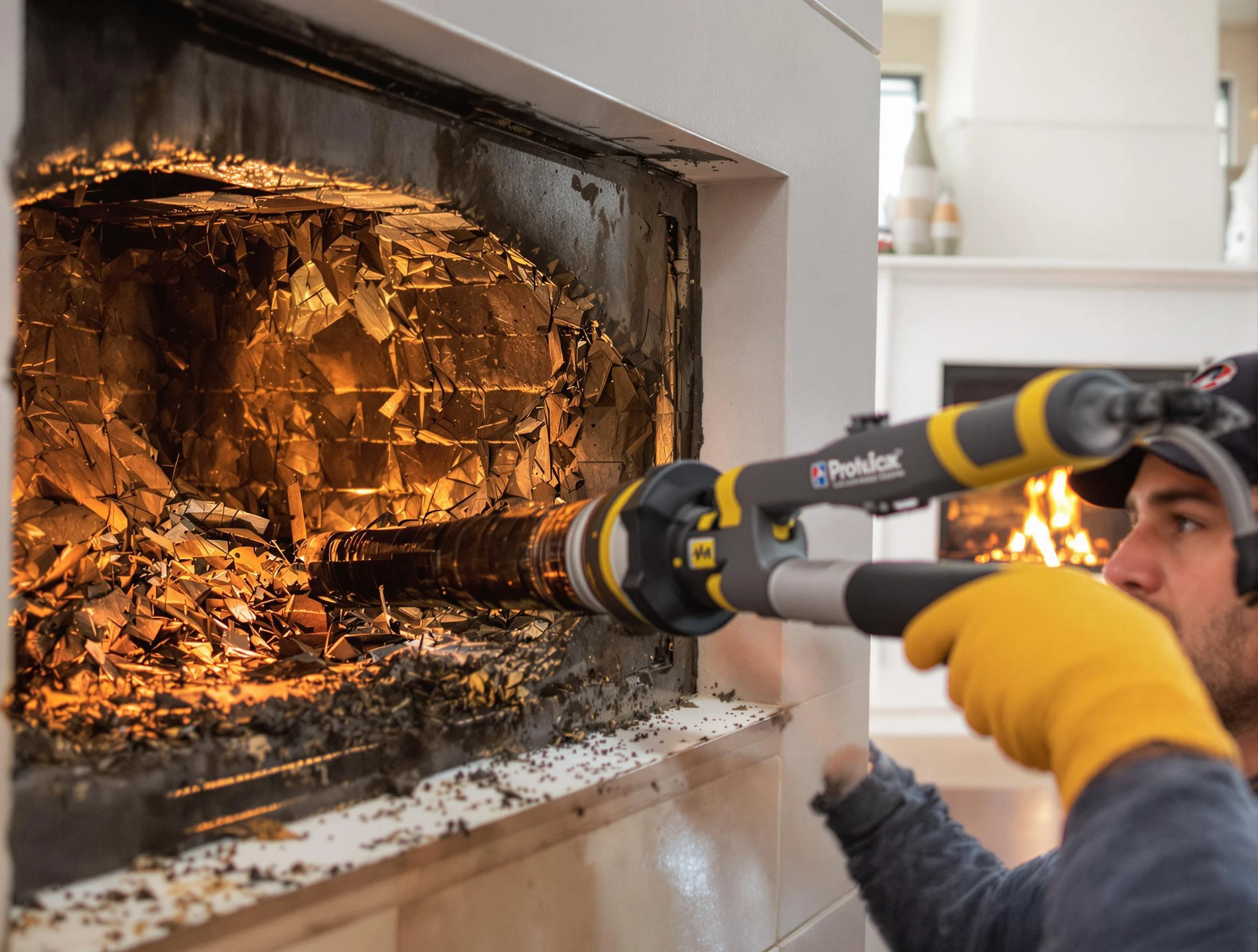 Professional chimney cleaning by Natick Chimney Sweep in Natick, MA