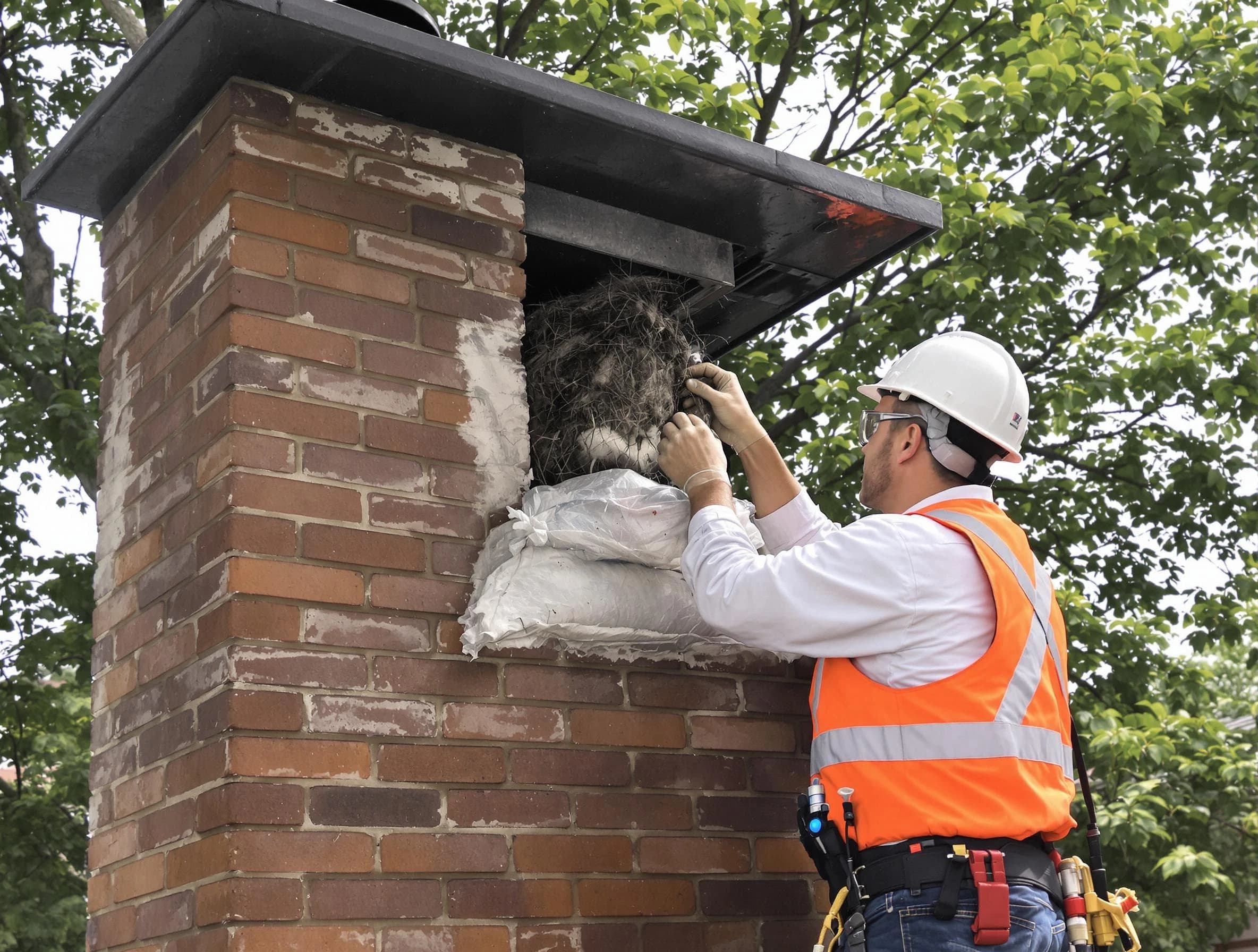 Humane removal of debris and animals by Natick Chimney Sweep in Natick, MA