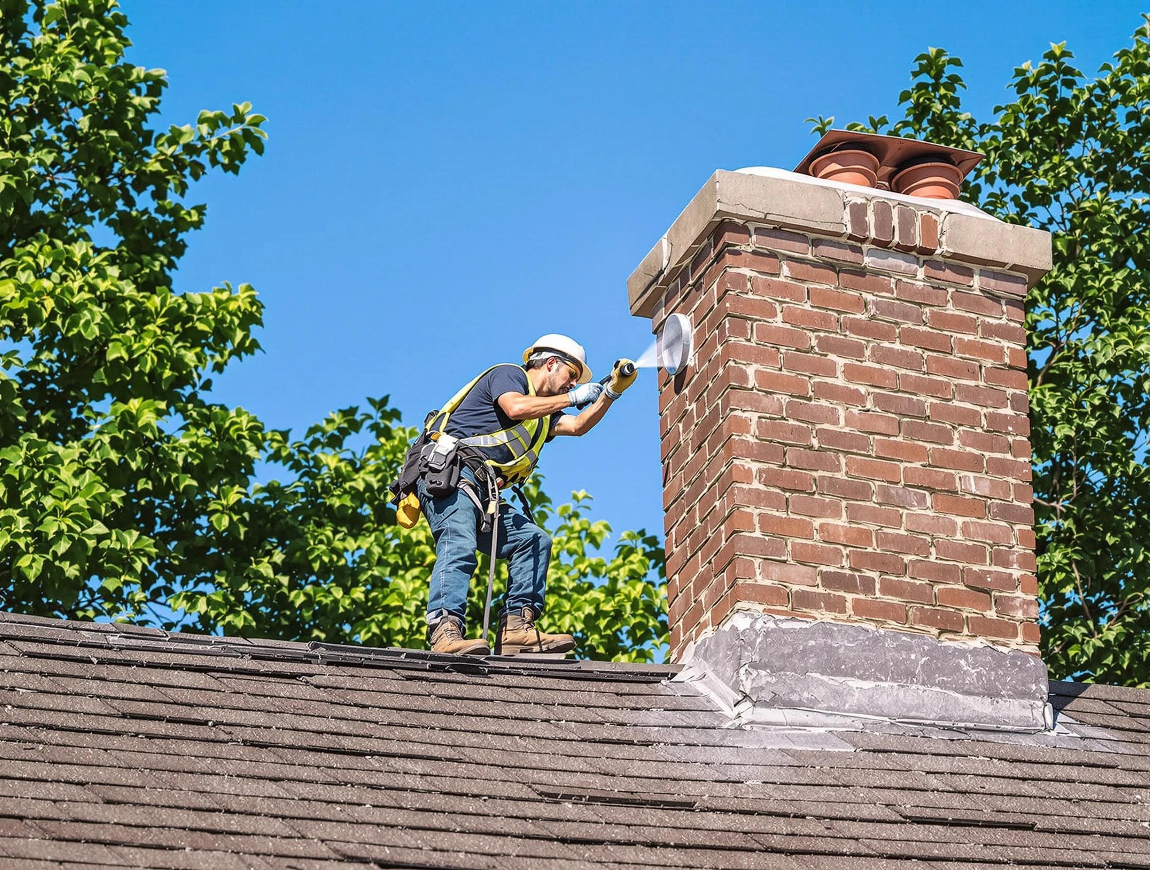 Natick Chimney Sweep performing an inspection with advanced tools in Natick, MA