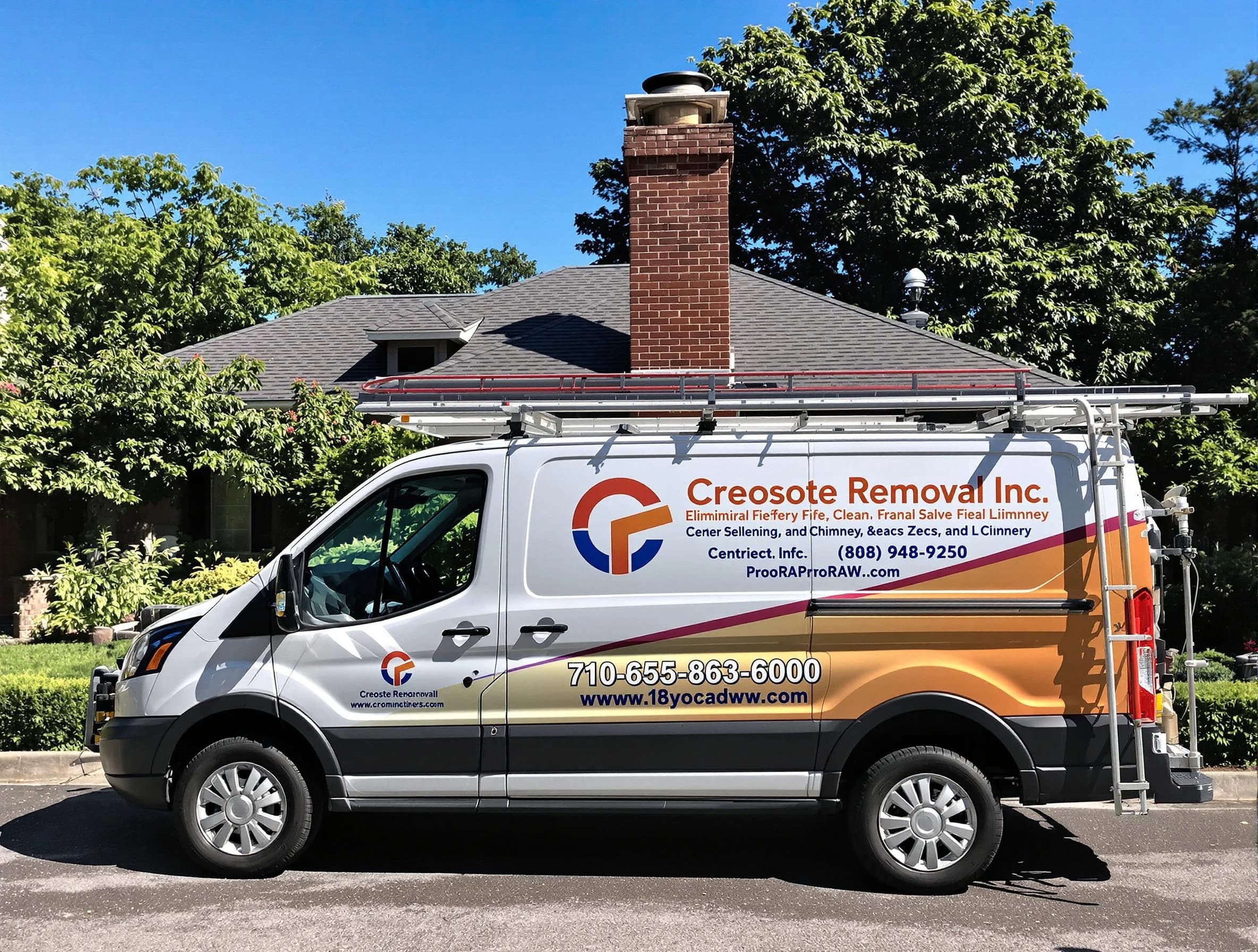 Natick Chimney Sweep technician removing creosote safely in Natick, MA