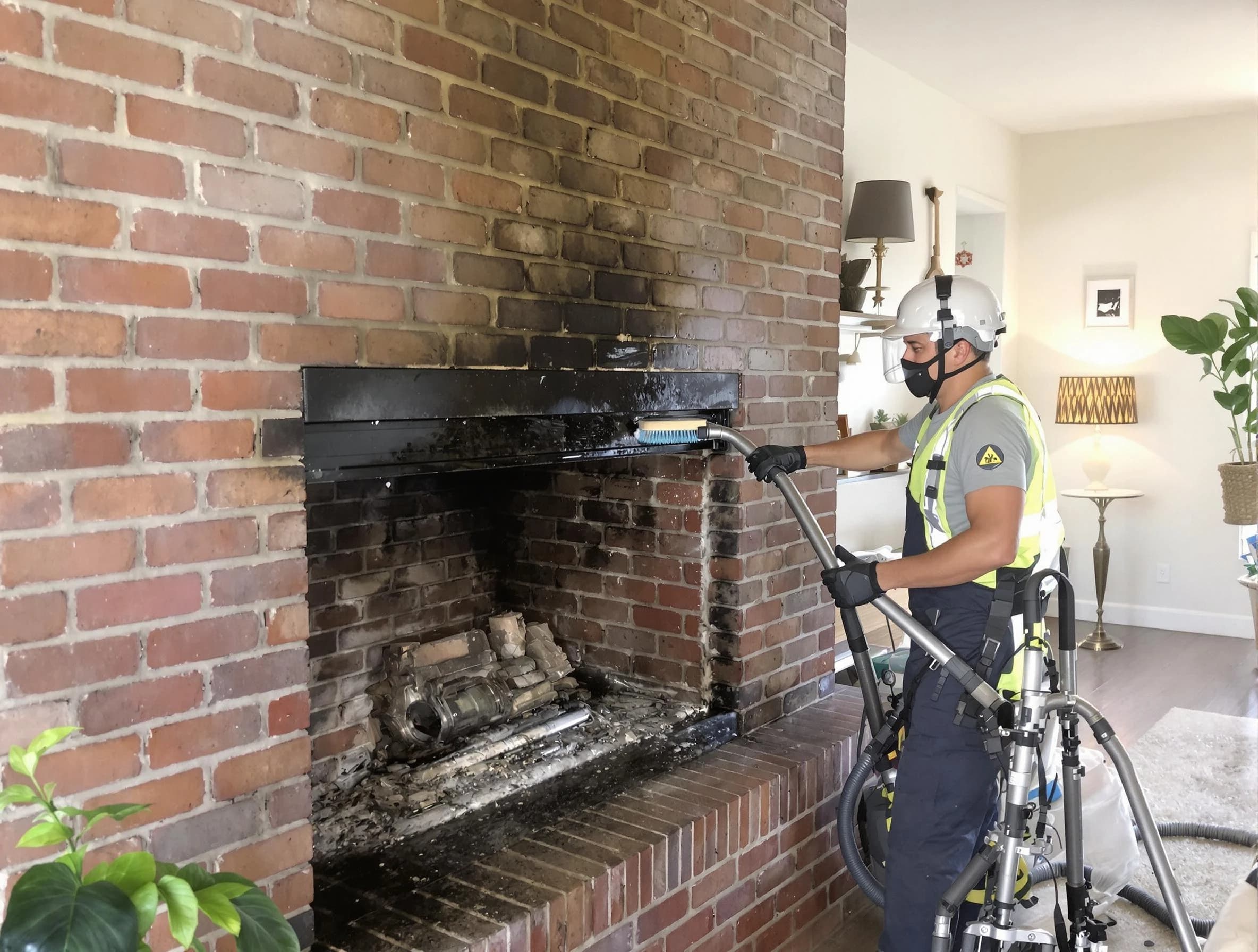 Natick Chimney Sweep providing fireplace cleaning services in Natick, MA